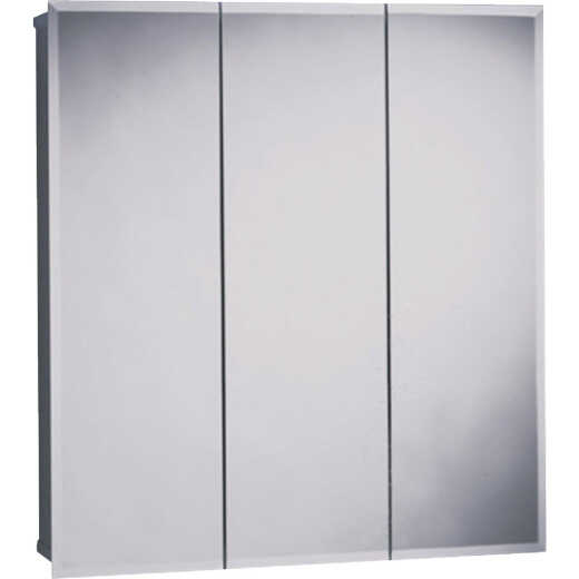 Zenith Frameless Beveled 29-5/8 In. W x 25-3/8 In. H x 4-1/2 In. D Tri-View Surface Mount Medicine Cabinet