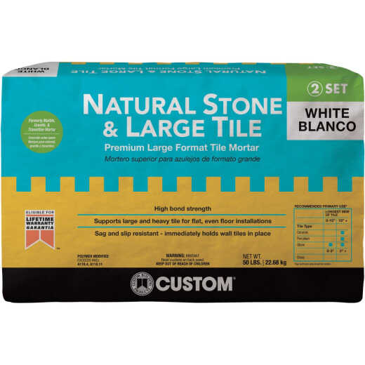 Custom Building Products 50 Lb. White Natural Stone & Large Tile Mortar