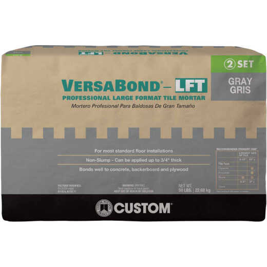Custom Building Products VersaBond 50 Lb. Gray Large Format Tile Mortar