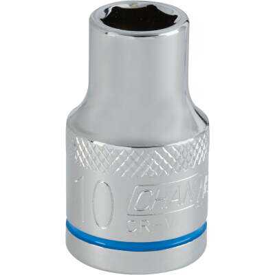 Channellock 1/2 In. Drive 10 mm 6-Point Shallow Metric Socket