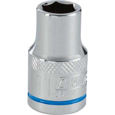 Channellock 1/2 In. Drive 11 mm 6-Point Shallow Metric Socket