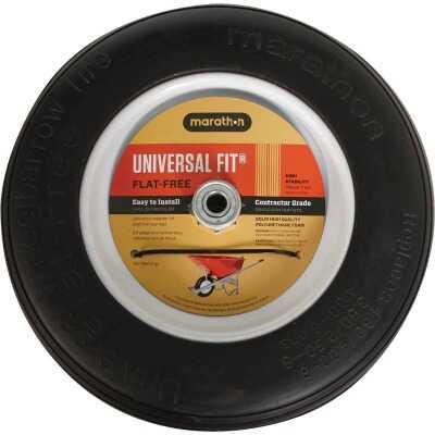 Marathon 14.5 In. Universal Flat Free Wheelbarrow Wheel