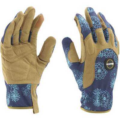 Miracle-Gro Women's Polyester Padded Palm Landscaping Gloves, Medium/Large 